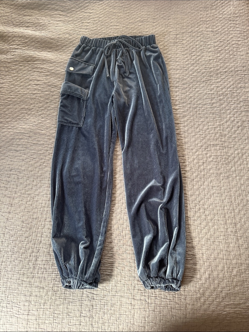 Privy Flowy Corduroy Cargo Jogger Pants